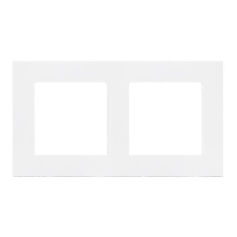 Simon 55 Line biały - ramka podwójna TR2/111