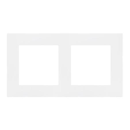 Simon 55 Line biały - ramka podwójna TR2/111