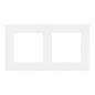 Simon 55 Line biały - ramka podwójna TR2/111