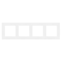 Simon 55 Line biały - ramka poczwórna TR4/111