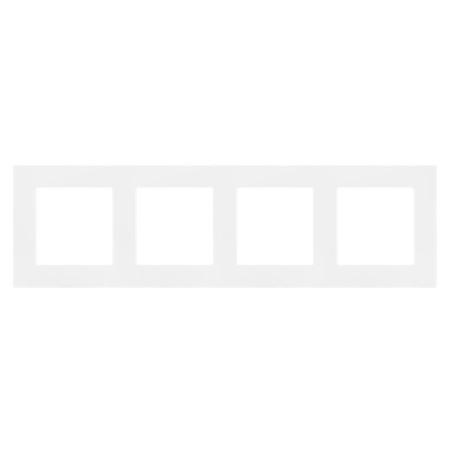 Simon 55 Line biały - ramka poczwórna TR4/111