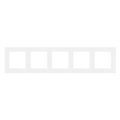Simon 55 Line biały - ramka pięciokrotna TR5/111