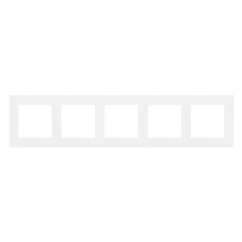 Simon 55 Line biały - ramka pięciokrotna TR5/111