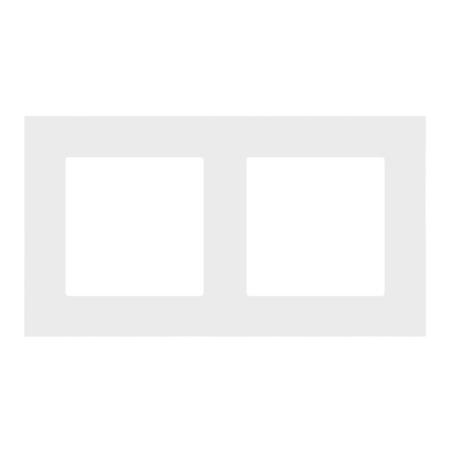 Simon 55 Line jasnoszary - ramka podwójna TR2/114