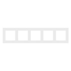 Simon 55 Line jasnoszary - ramka pięciokrotna TR5/114
