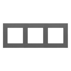 Simon 55 Line grafitowy - ramka potrójna TR3/116
