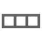 Simon 55 Line grafitowy - ramka potrójna TR3/116