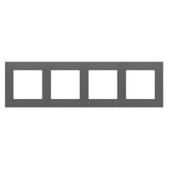Simon 55 Line grafitowy - ramka poczwórna TR4/116