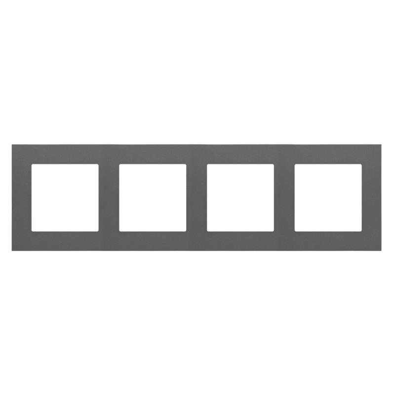 Simon 55 Line grafitowy - ramka poczwórna TR4/116
