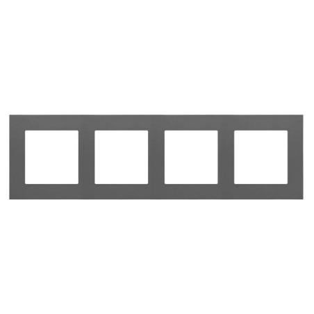 Simon 55 Line grafitowy - ramka poczwórna TR4/116