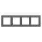 Simon 55 Line grafitowy - ramka poczwórna TR4/116