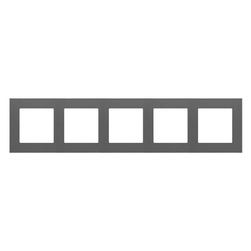 Simon 55 Line grafitowy - ramka pięciokrotna TR5/116