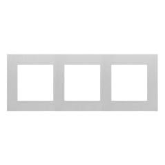 Simon 55 Line aluminium mat - ramka potrójna TR3/143
