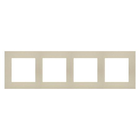 Simon 55 Line szampański mat - ramka poczwórna TR4/144