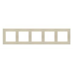 Simon 55 Line szampański mat - ramka pięciokrotna TR5/144