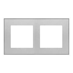 Simon 55 Duo aluminium/grafit - ramka podwójna TRD2.149/143
