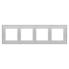Simon 55 Duo aluminium/grafit - ramka poczwórna TRD4.149/143