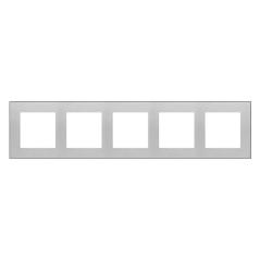 Simon 55 Duo aluminium/grafit - ramka pięciokrotna TRD5.149/143