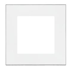 Simon 55 Duo biały/chrom - ramka pojedyncza TRD1.163/111