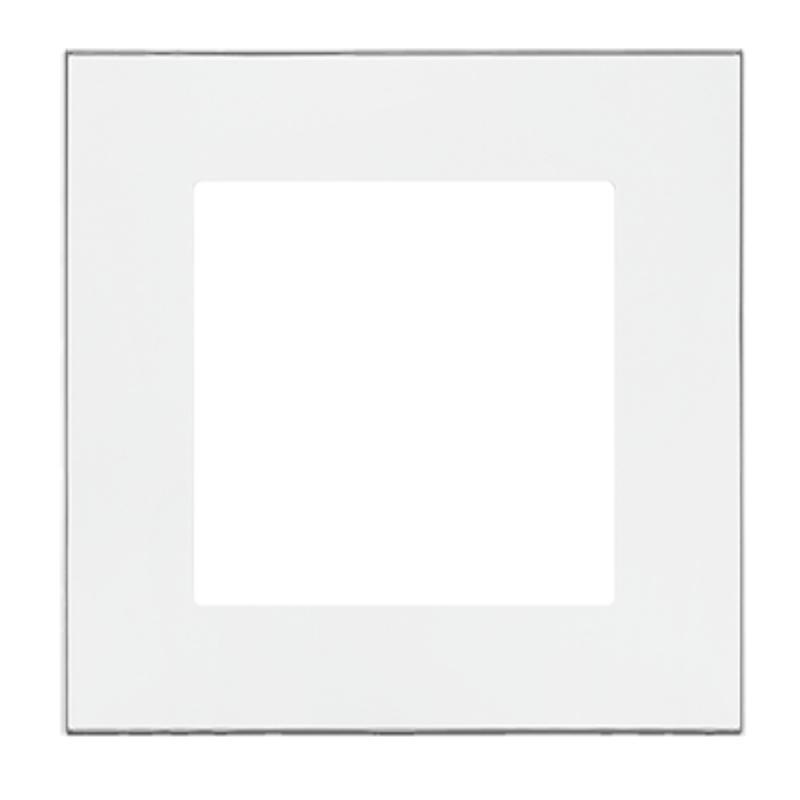 Simon 55 Duo biały/chrom - ramka pojedyncza TRD1.163/111