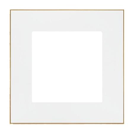 Simon 55 Duo biały/złoty - ramka pojedyncza TRD1.166/111