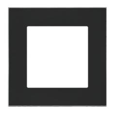 Simon 55 Duo czarny/chrom - ramka pojedyncza TRD1.163/149