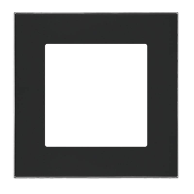 Simon 55 Duo czarny/chrom - ramka pojedyncza TRD1.163/149