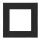 Simon 55 Duo czarny/chrom - ramka pojedyncza TRD1.163/149