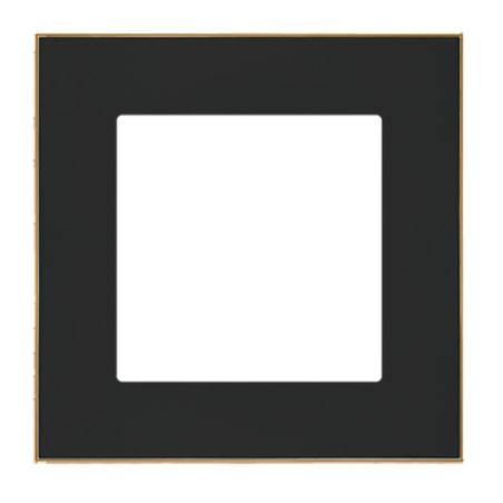 Simon 55 Duo czarny/złoty - ramka pojedyncza TRD1.166/149