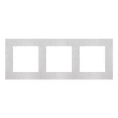 Simon 55 Nature inox - ramka potrójna TRN3/188