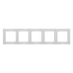 Simon 55 Nature inox - ramka pięciokrotna TRN5/188