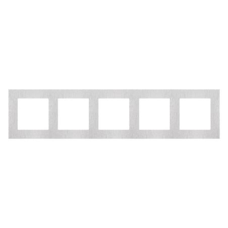 Simon 55 Nature inox - ramka pięciokrotna TRN5/188
