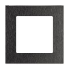 Simon 55 Nature inox czarny - ramka pojedyncza TRN1/190