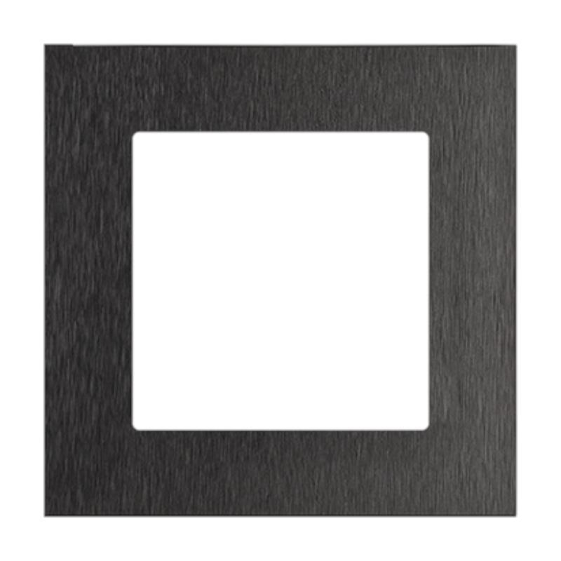 Simon 55 Nature inox czarny - ramka pojedyncza TRN1/190