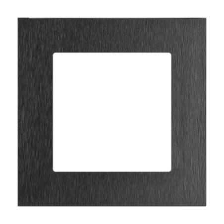 Simon 55 Nature inox czarny - ramka pojedyncza TRN1/190