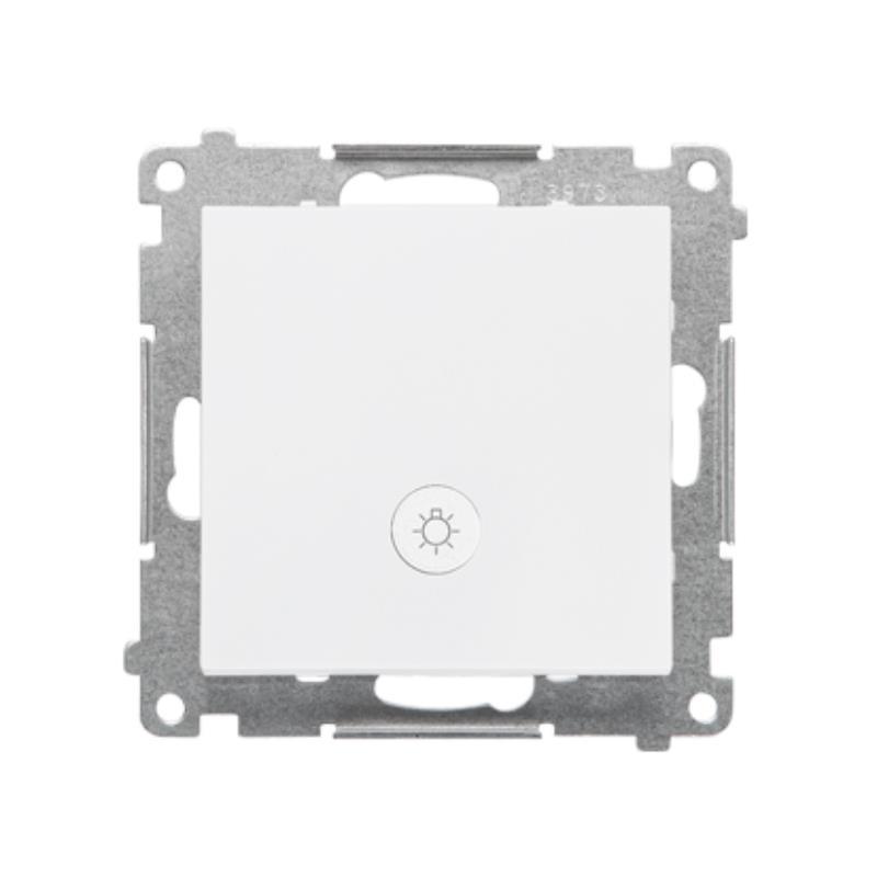 Simon 55 biały - przycisk światło z podświetleniem 10AX TS1L.01/111