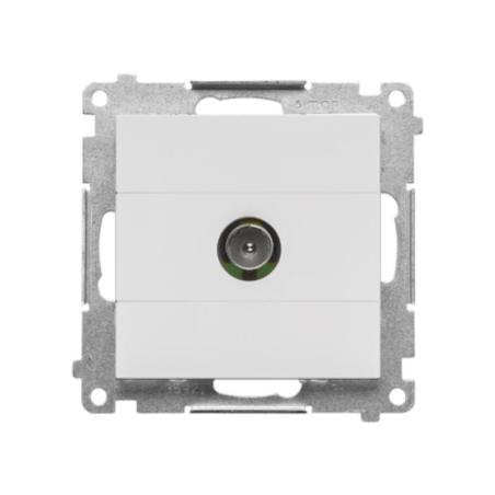 Simon 55 biały - gniazdo antenowe TV pojedyncze TAK1.01/111