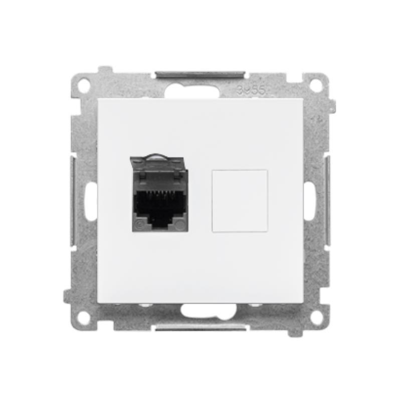 Simon 55 biały - gniazdo komputerowe RJ45 pojedyncze T61.01/111