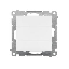 Simon 55 biały - zaślepka z ramką montażową TPS.01/111