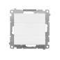 Simon 55 biały - zaślepka z ramką montażową TPS.01/111