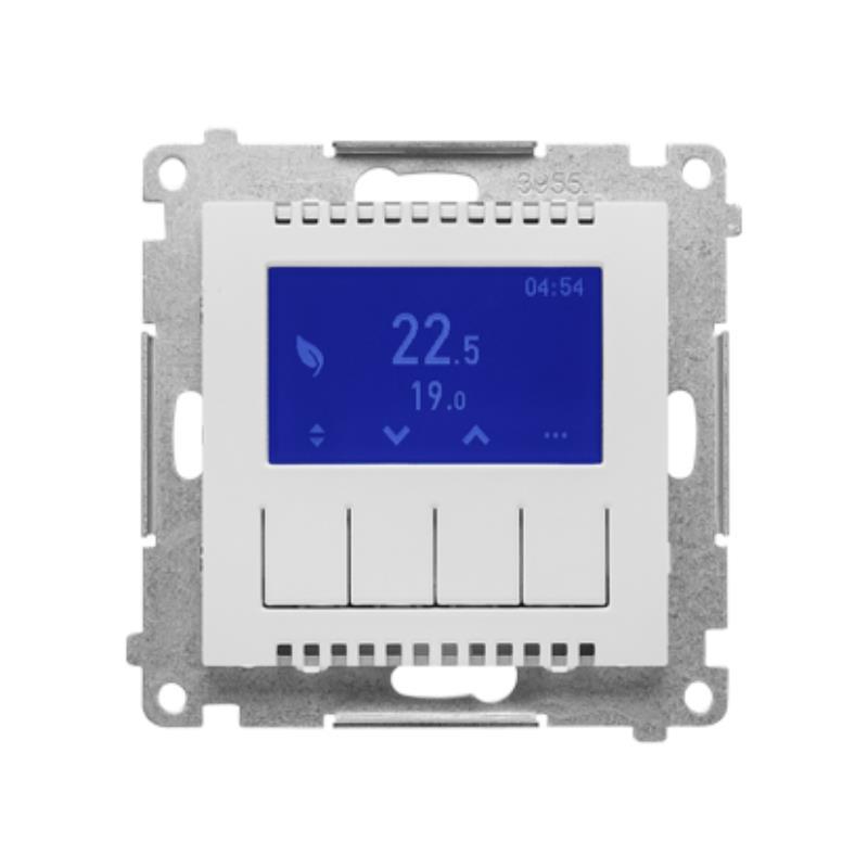 Simon 55 biały - regulator temperatury z wyświetlaczem TETD1A.01/111