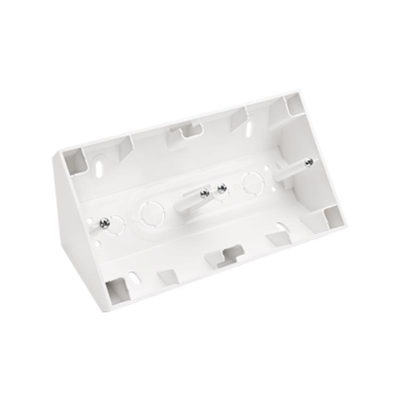 Simon 55 biały - puszka natynkowa narożna TPNR2/111