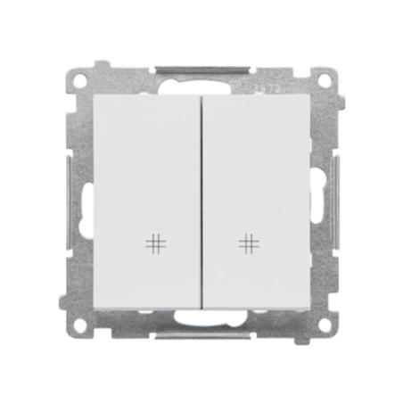 Simon 55 biały - łącznik krzyżowy podwójny 10AX TW7/2.01/111