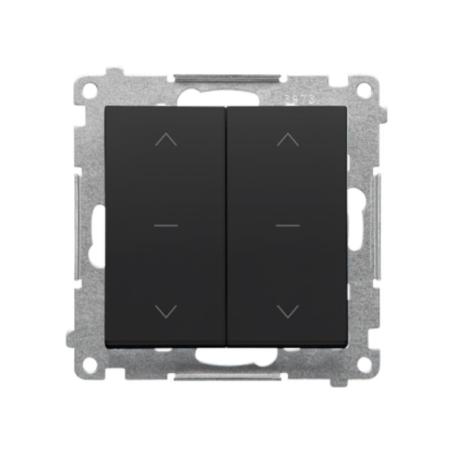 Simon 55 czarny - łącznik żaluzyjny podwójny trójpozycyjny 10AX TZW2.01/149