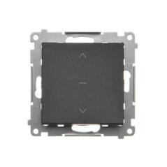 Simon 55 czarny - przycisk żaluzyjny 10AX TZP1K.01/149