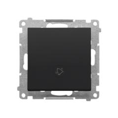 Simon 55 czarny - przycisk dzwonek z podświetleniem 10AX TD1L.01/149