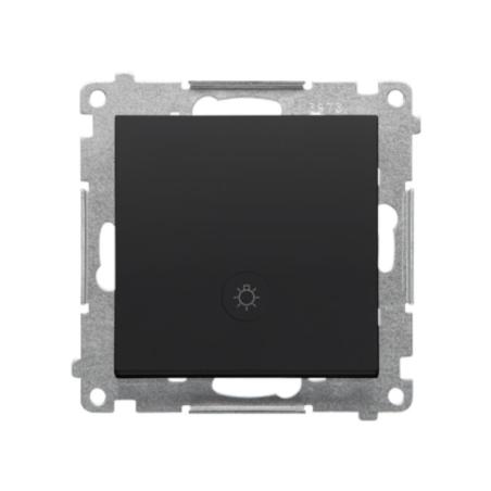 Simon 55 czarny - przycisk światło z podświetleniem 10AX TS1L.01/149
