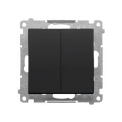 Simon 55 czarny - przycisk poczwórny 10AX TP4.01/149