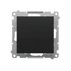 Simon 55 czarny - zaślepka z ramką montażową TPS.01/149