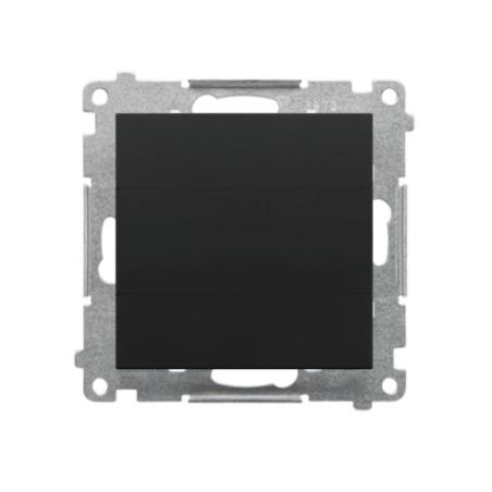 Simon 55 czarny - zaślepka z ramką montażową TPS.01/149